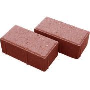 КИРПИЧ ТРОТУАРНЫЙ 10*20*4,5см (50 шт=1м2) Красный штука