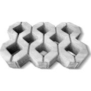 Газонная решетка  (ВП) 24,5*37*8см/ 11шт/м2 Серый