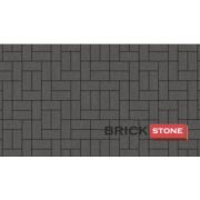 Брусчатка 40, 200*100*40 СЕРЫЙ BRICK STONE, поддон 17,28м2/1680 кг монохром