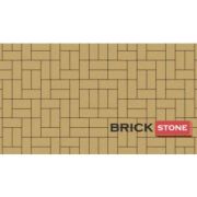 Брусчатка 40, ЖЁЛТЫЙ 200*100*40 BRICK STONE монохром