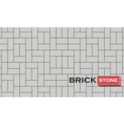 Брусчатка 40, БЕЛЫЙ 200*100*40 BRICK STONE монохром