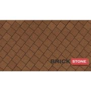 Квадрат 60, ОРАНЖЕВЫЙ 200*200*60 BRICK STONE монохром