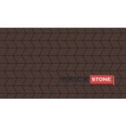 Ромб 60, КОРИЧНЕВЫЙ 342*198*60/342*99*60 BRICK STONE монохром