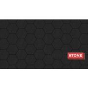 Соты 60, ЧЁРНЫЙ 392*340*60/392*170*60 BRICK STONE монохром