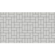 Брусчатка 60, БЕЛЫЙ 200*100*60/100*100*60 BRICK STONE монохром