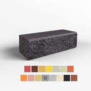 0,7НФ 15 ЦВЕТОВ рваный угловой полнотелый, кирпич BRICKSTONE 215*85*65мм под.440шт