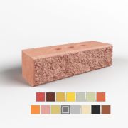 0,7НФ 15 ЦВЕТОВ рваный пустотелый, кирпич BRICKSTONE 250*85*65мм под.440шт