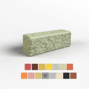 0,5НФ 15 ЦВЕТОВ рваный угловой пустотелый, кирпич BRICKSTONE 190*60*65мм под.800шт