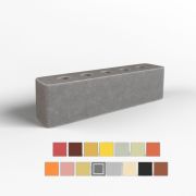 0,5НФ 15 ЦВЕТОВ гладкий пустотелый, кирпич BRICKSTONE 250*60*65мм под.640 шт